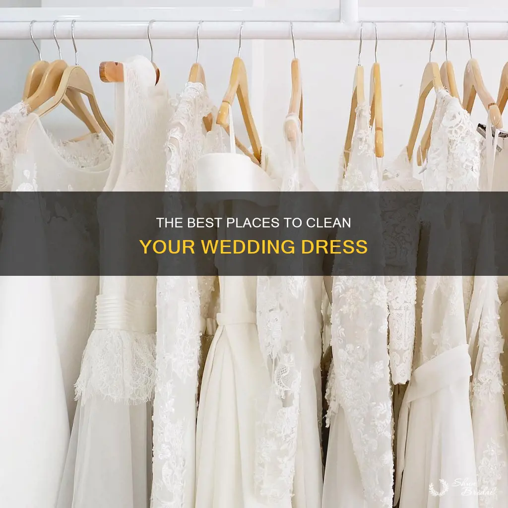 where to wash wedding dress
