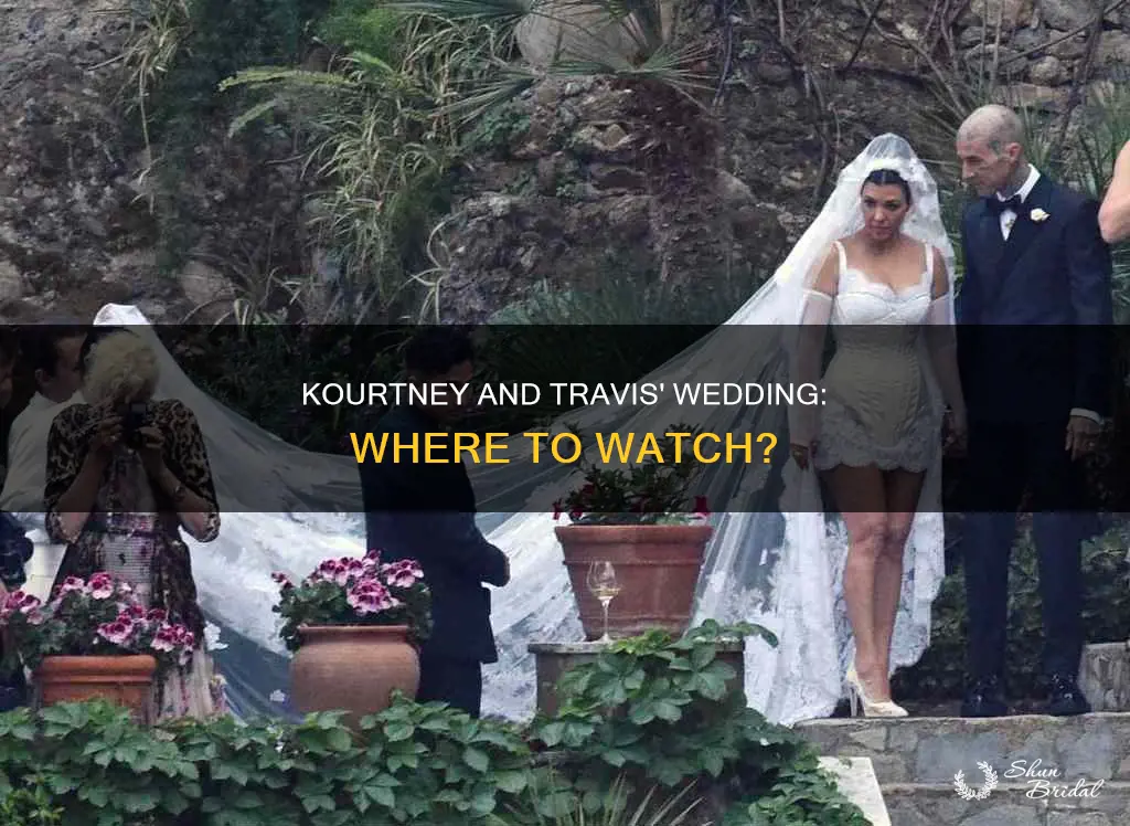 where to watch kourtney and travis wedding
