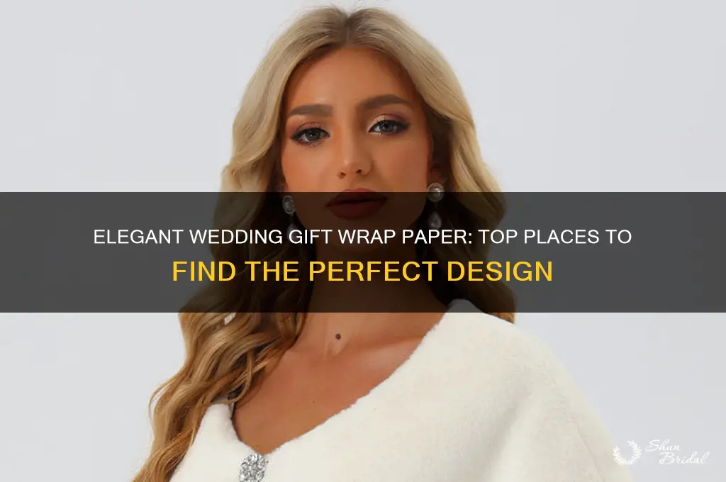 where to wedding gift wrap paper