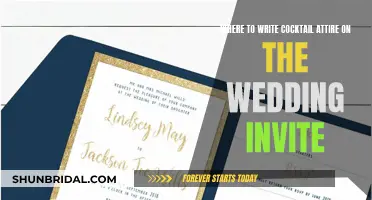 How to Convey Cocktail Attire on Wedding Invites