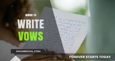 Perfect Places to Write Your Personalized Wedding Vows: A Guide