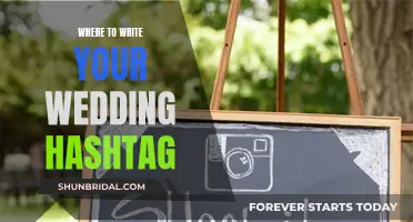 Wedding Hashtag Headquarters: Where to Display Your Custom Creation