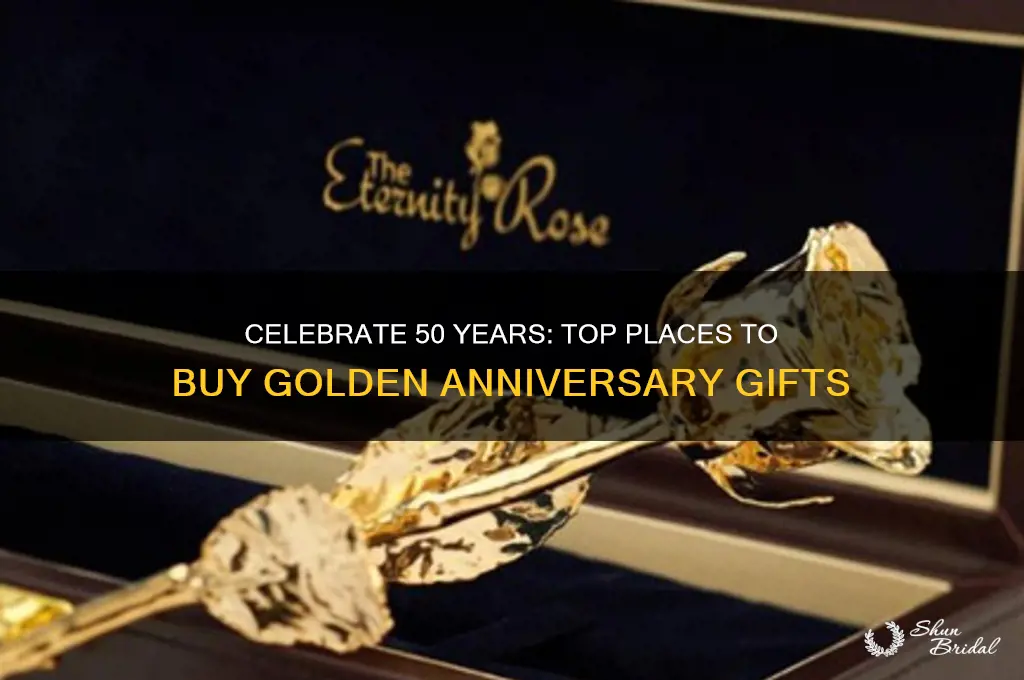 where toi buy golden wedding anniversary stuff