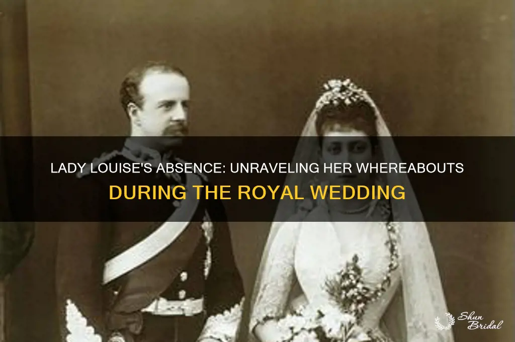 where was lady louise at the royal wedding