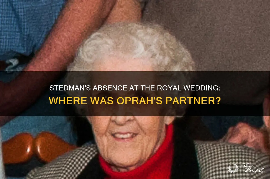 where was stedman at the royal wedding with oprah