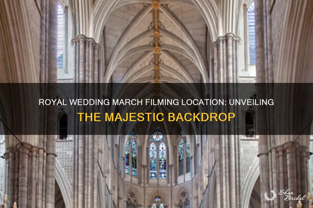 where was the royal wedding march filmed