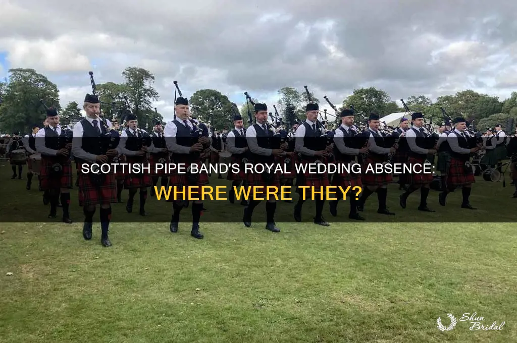 where was the scottish pipe band at the royal wedding