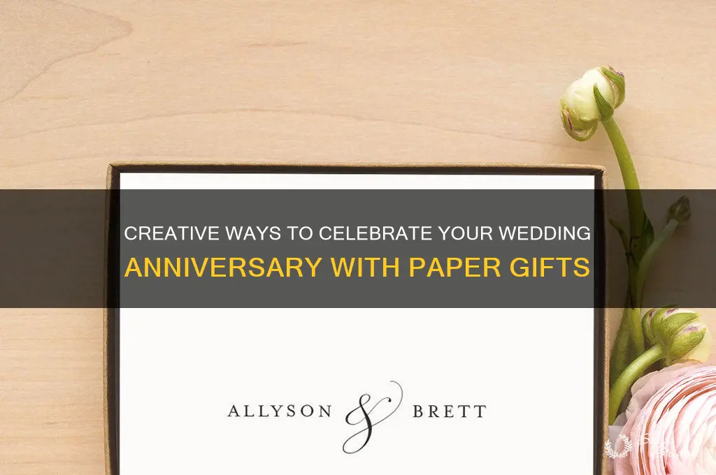 where wedding anniversary papaer