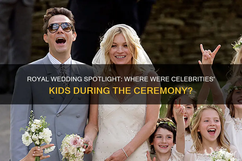 where were celebrities kids during the royal wedding