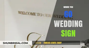 Elegant 'Where You Go' Wedding Sign Ideas for Your Big Day