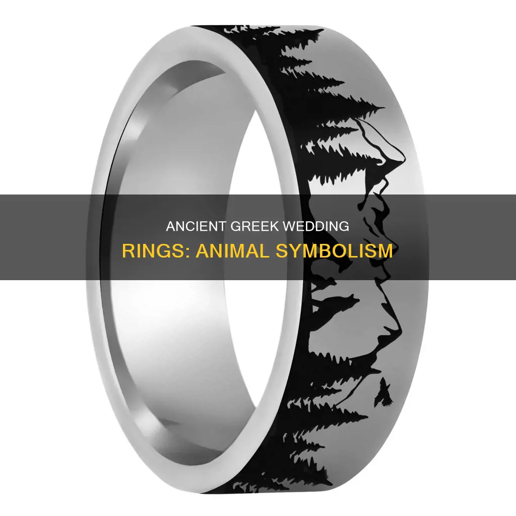 which animal was depicted on many greek wedding rings