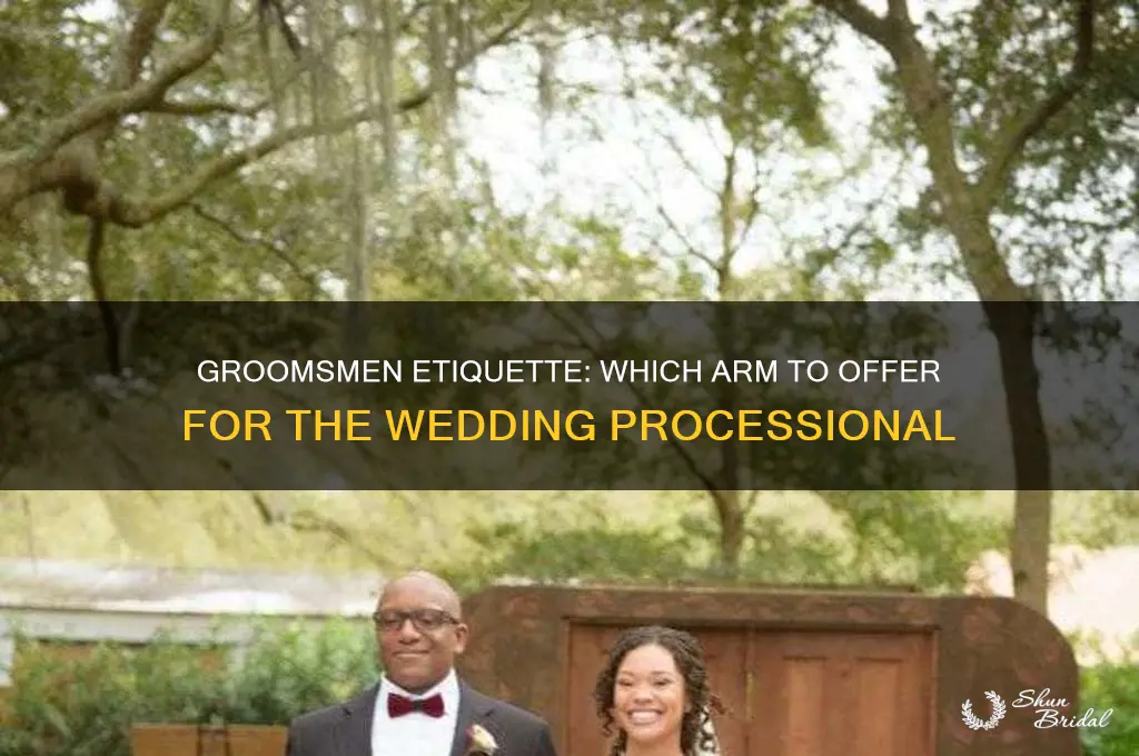 which arm do groomsmen offer