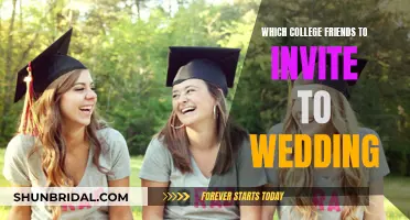 College Friends at My Wedding: Who Should I Invite?