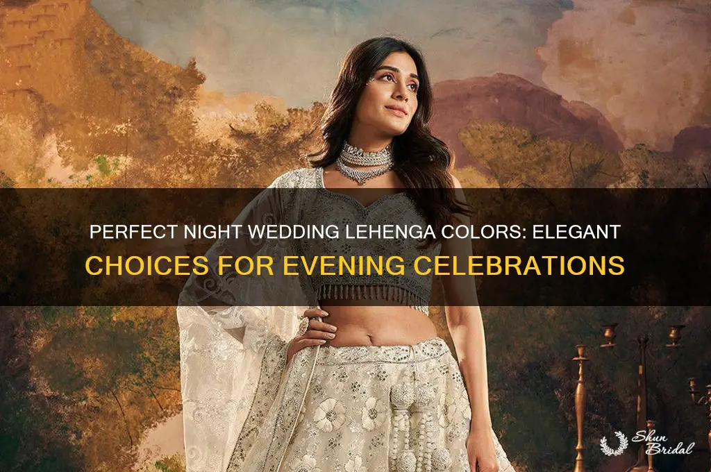 which color lehenga is best for night wedding