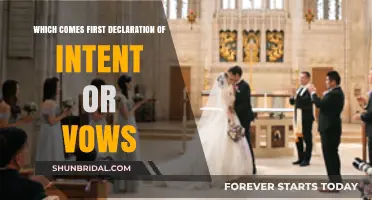 Declaration of Intent vs. Vows: Which Should You Say First?