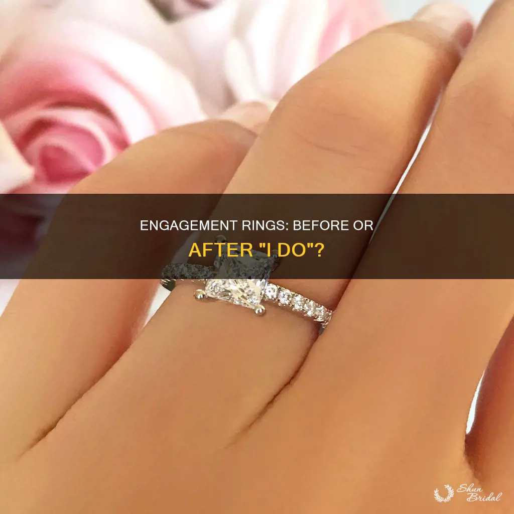 which comes first engagement ring or wedding