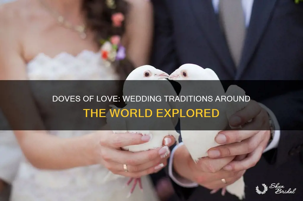 which country releases doves on wedding days