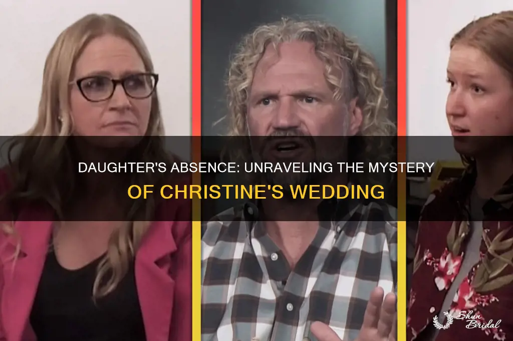 which daughter did not go to christine