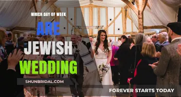 When to Celebrate: Understanding Jewish Wedding Days of the Week