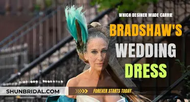 Who Designed Carrie's Wedding Dress?
