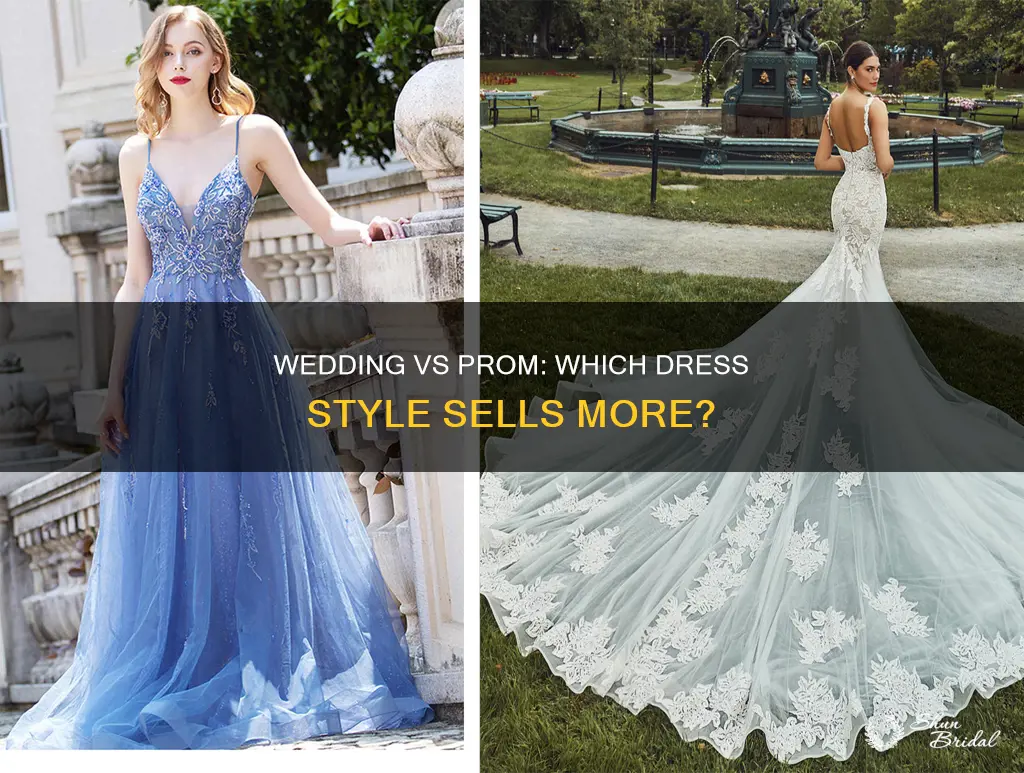 which dress yields more sales wedding or prom