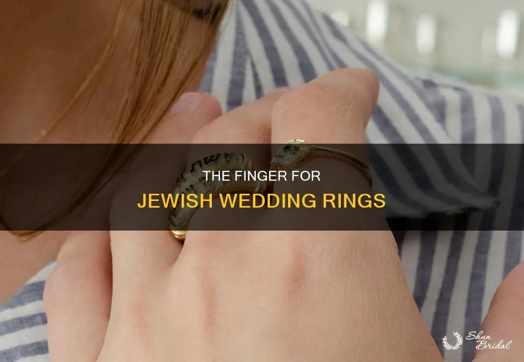 which finger do jewish people put a wedding ring