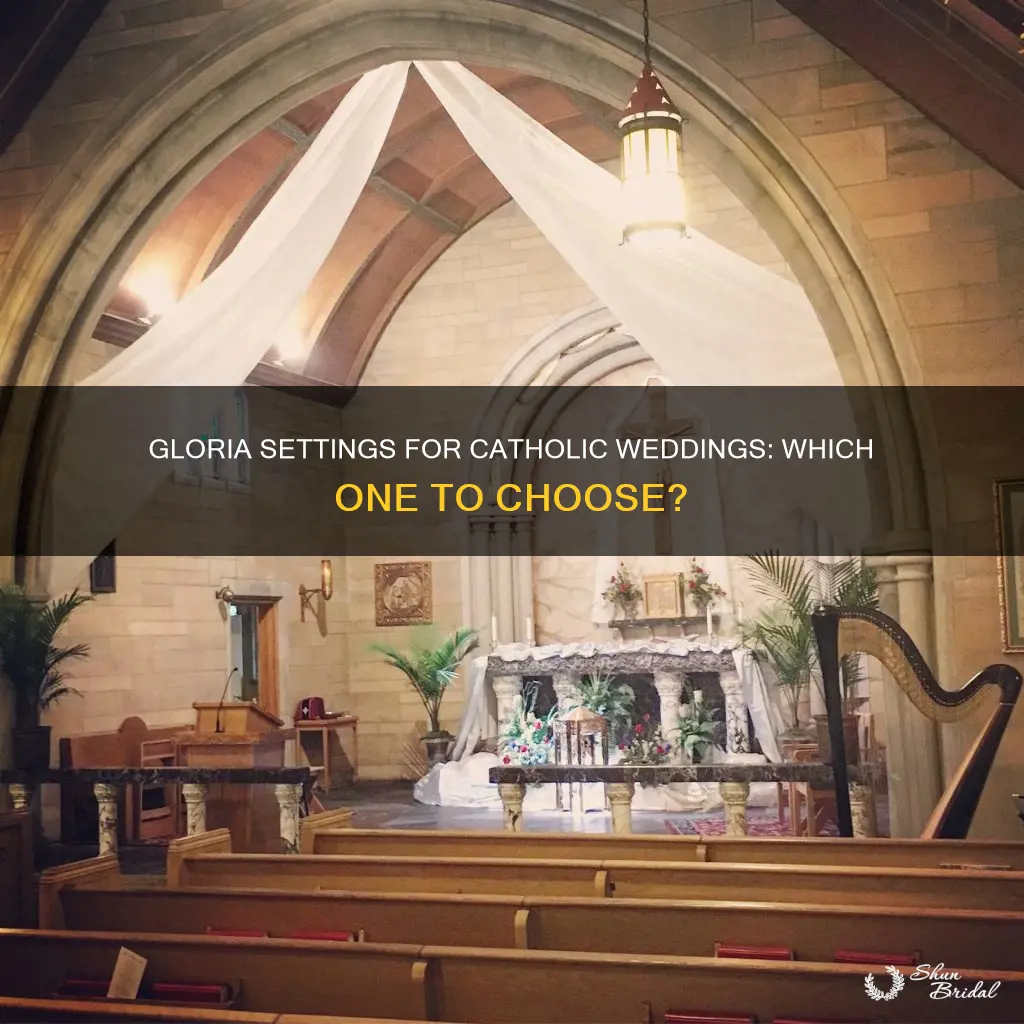 which gloria setting to use for catholic wedding
