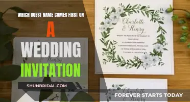 Wedding Invitation Etiquette: Naming Order and Traditions