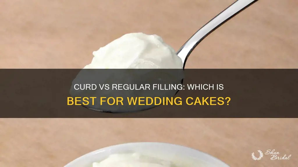 which is better curd or regular filling for wedding cake