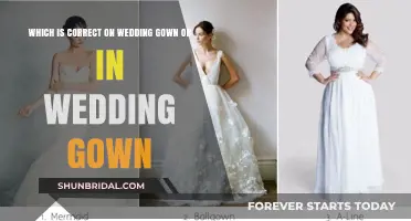 On or In: Mastering the Correct Preposition for Your Wedding Gown