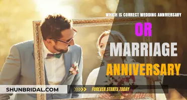 Wedding Anniversary vs. Marriage Anniversary: Understanding the Right Term