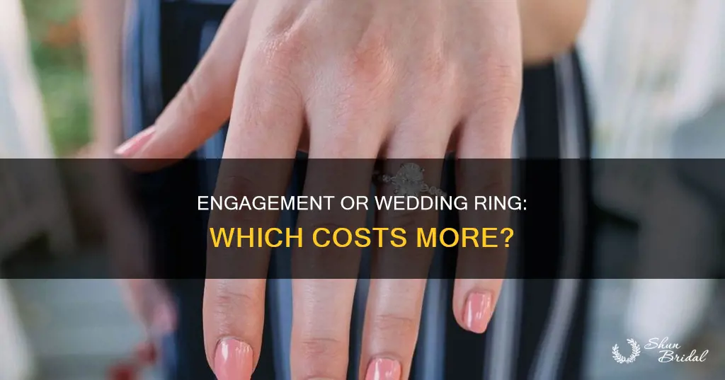 which is more expensive engagement or wedding ring