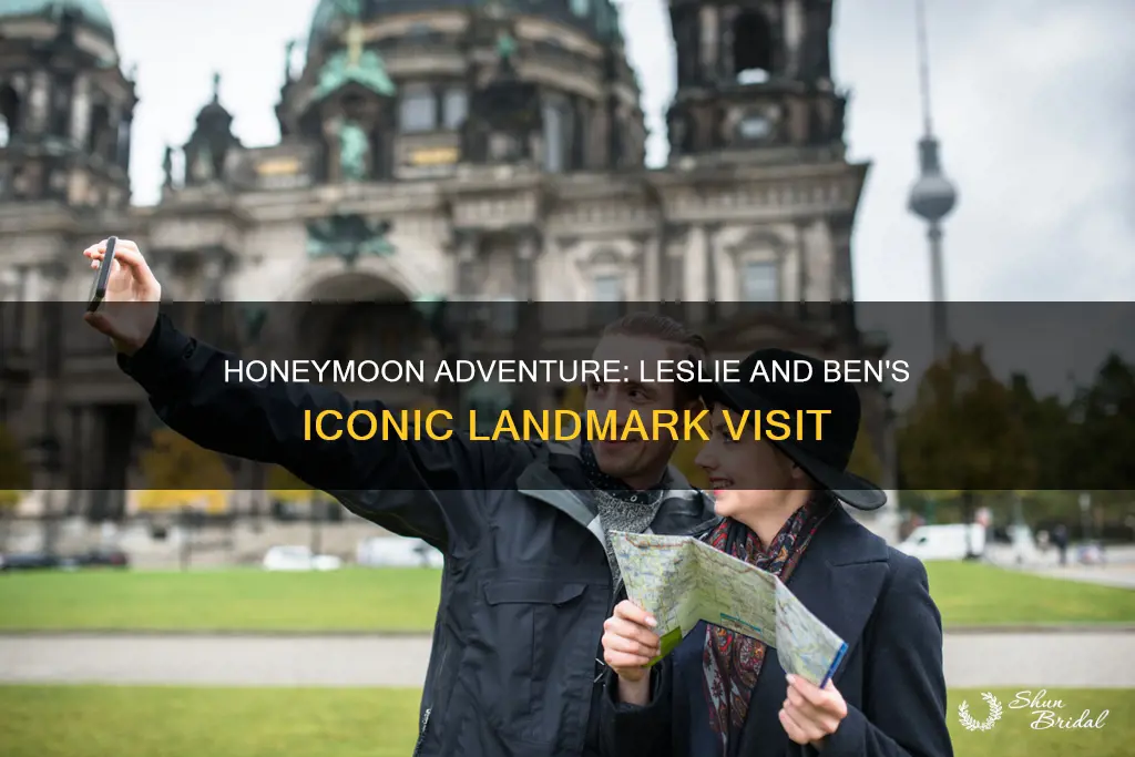 which landmark did leslie and ben see on their honeymoon