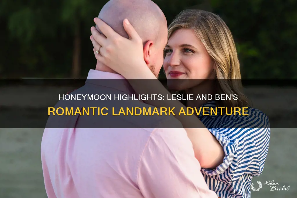 which landmark did leslie and ben see on their honeymoon