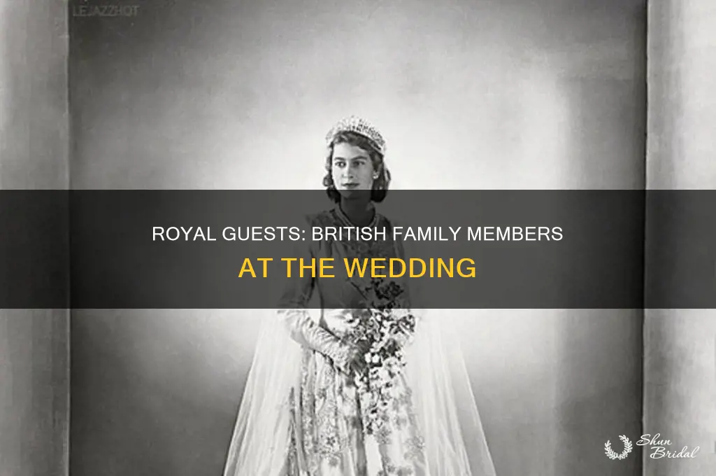 which members of the british royal family attended the wedding