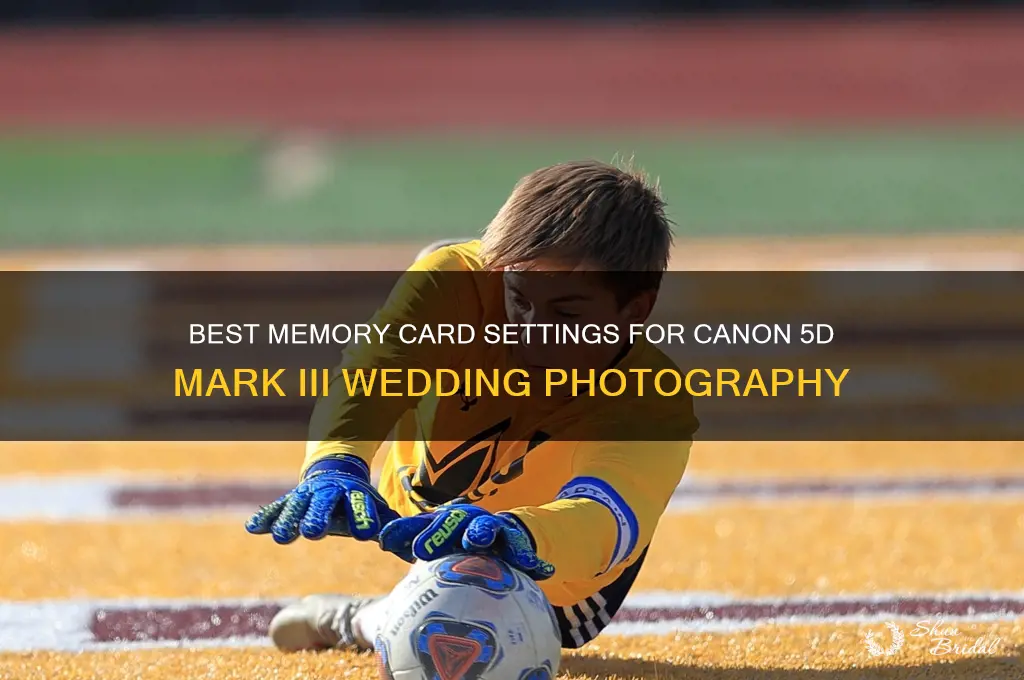 which memory card setting for 5d mark iii wedding