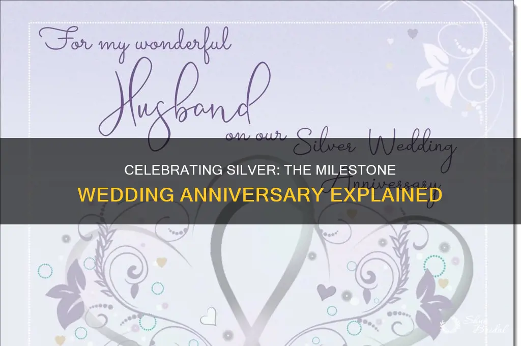 which milestone wedding anniversary is celebrated as silver anniversary