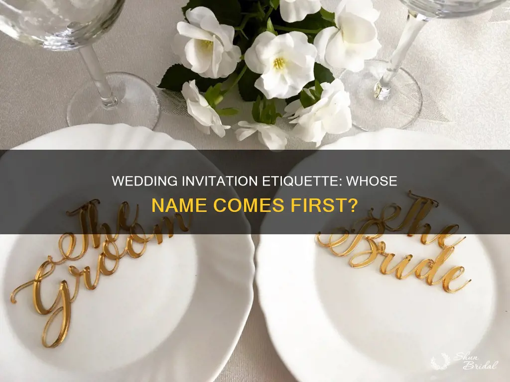 which name goes first on wedding invitation