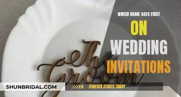 Wedding Invitation Etiquette: Names Order and Placement