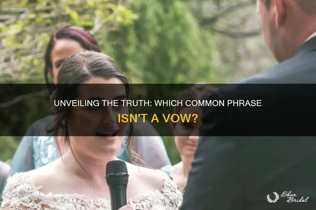 which of the following is not a vow