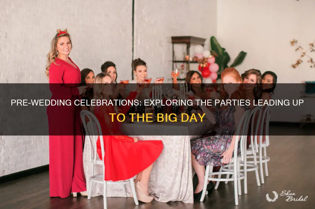 which parties lead up to a wedding