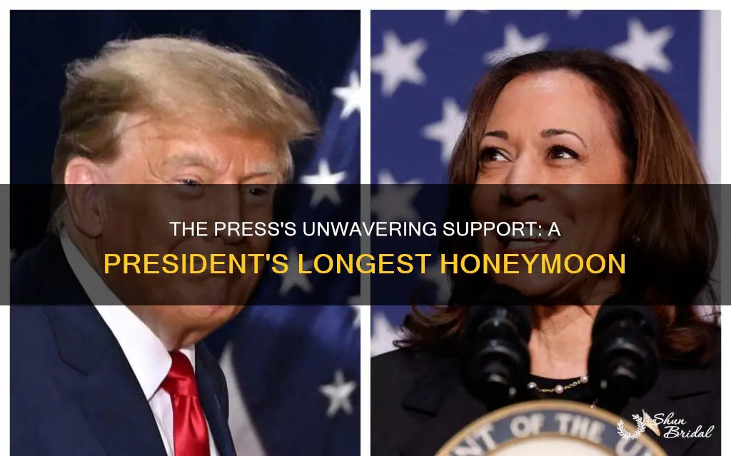 which president enjoyed the longest honeymoon period with the press