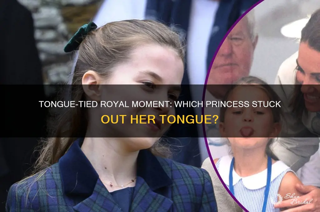 which princess stuck out her tongue at the royal wedding