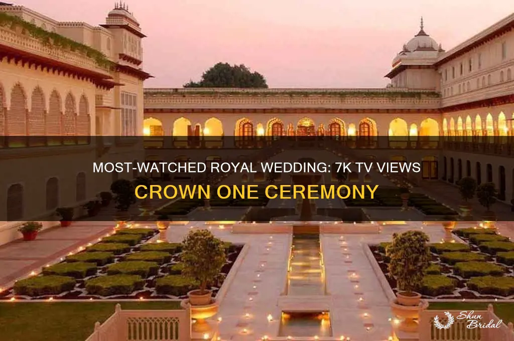 which royal wedding has most views 7k tv