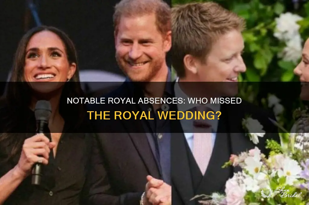 which royals were not at the wedding