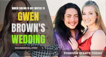 Who Missed Gwen Brown's Wedding and Why?