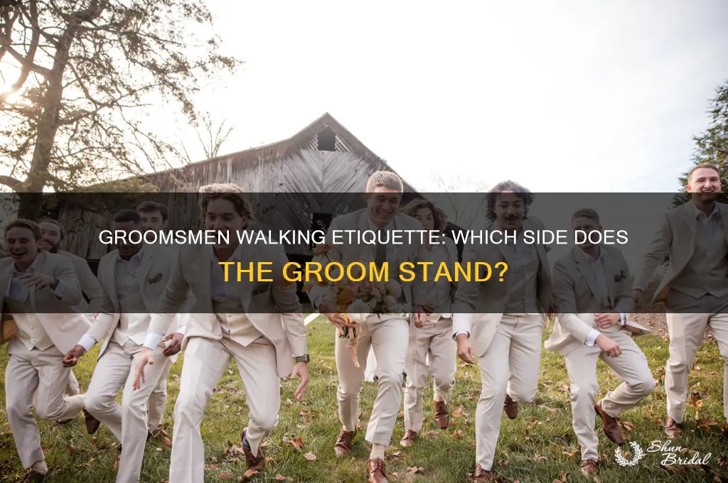 which side does guy walk groomsmen