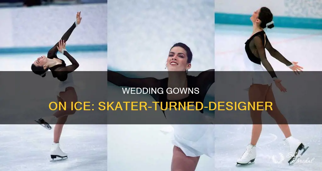 which wedding dress designer was once a figure skater