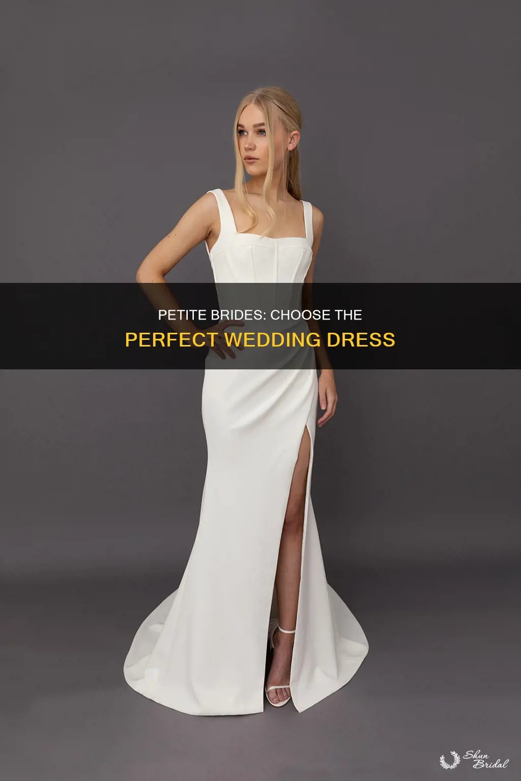 which wedding dress is best for short petite women