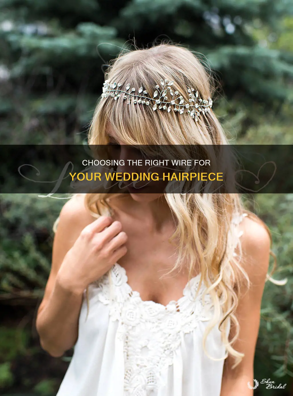 which wire to use for hairpieces wedding